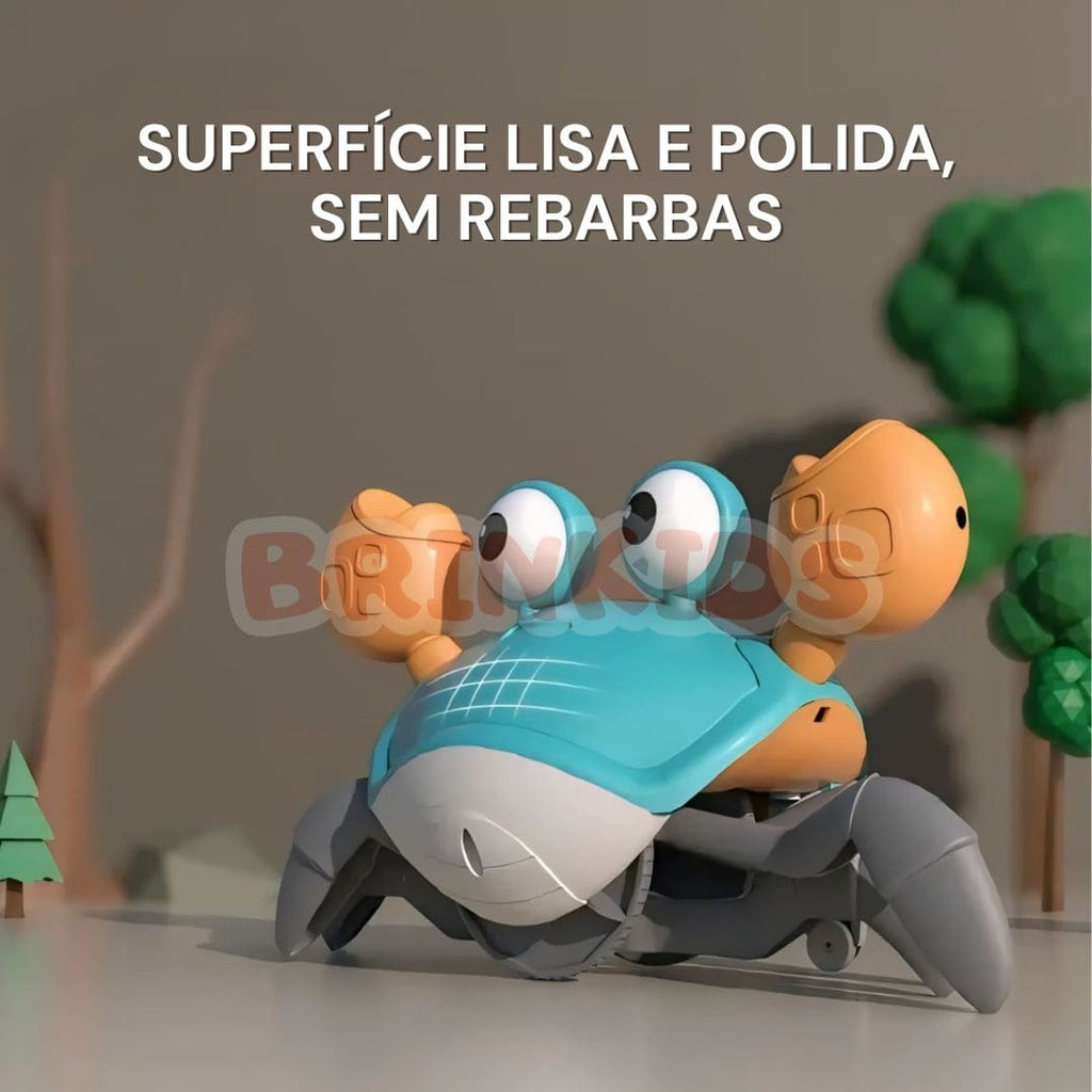 Caranguejo Fujão Interativo com Música, Luz e Movimento