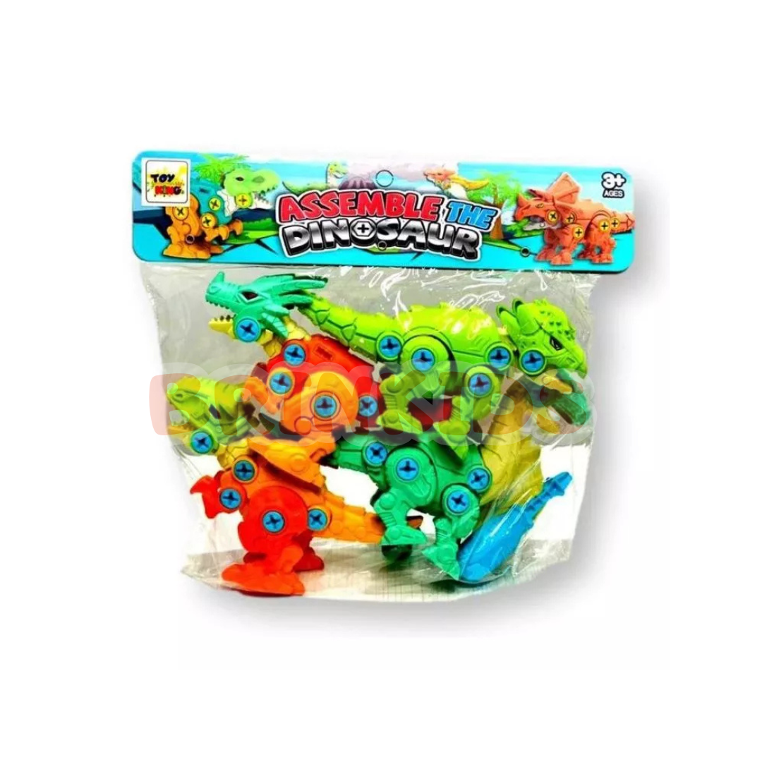 Dinossauro de Montar Infantil – Brinquedo Educativo com Parafusos + Ferramentas Grátis