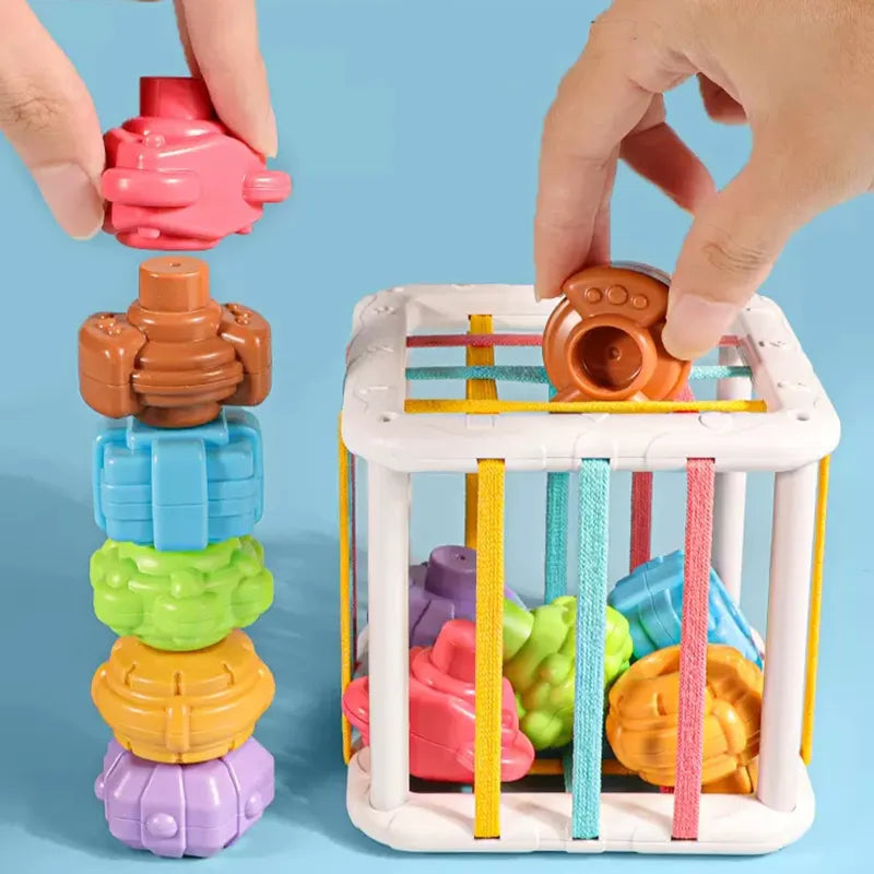 Cubo Mágico Educativo Montessoriano – Brinquedo de Aprendizagem Infantil