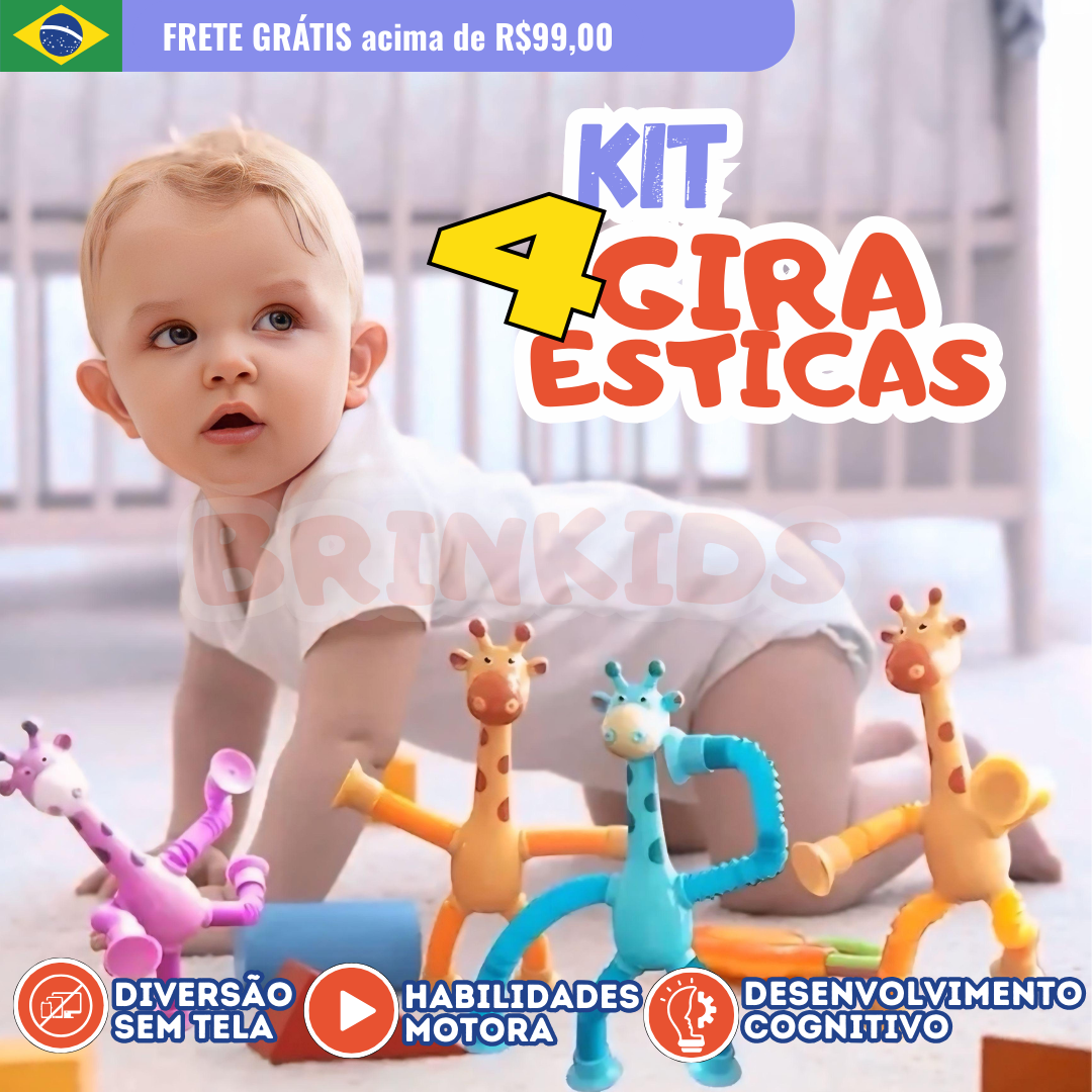 Girafas Divertidas – Gira e Estica | Brinquedo Interativo Infantil - Pague 2 Leve 4