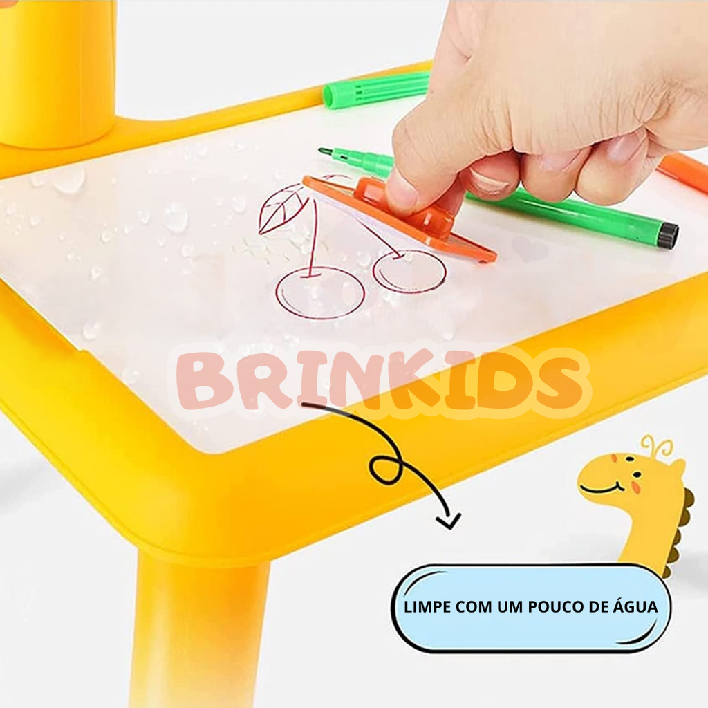 Mesa Mágica Lousa Infantil com Canetinhas – Brinquedo de Desenho