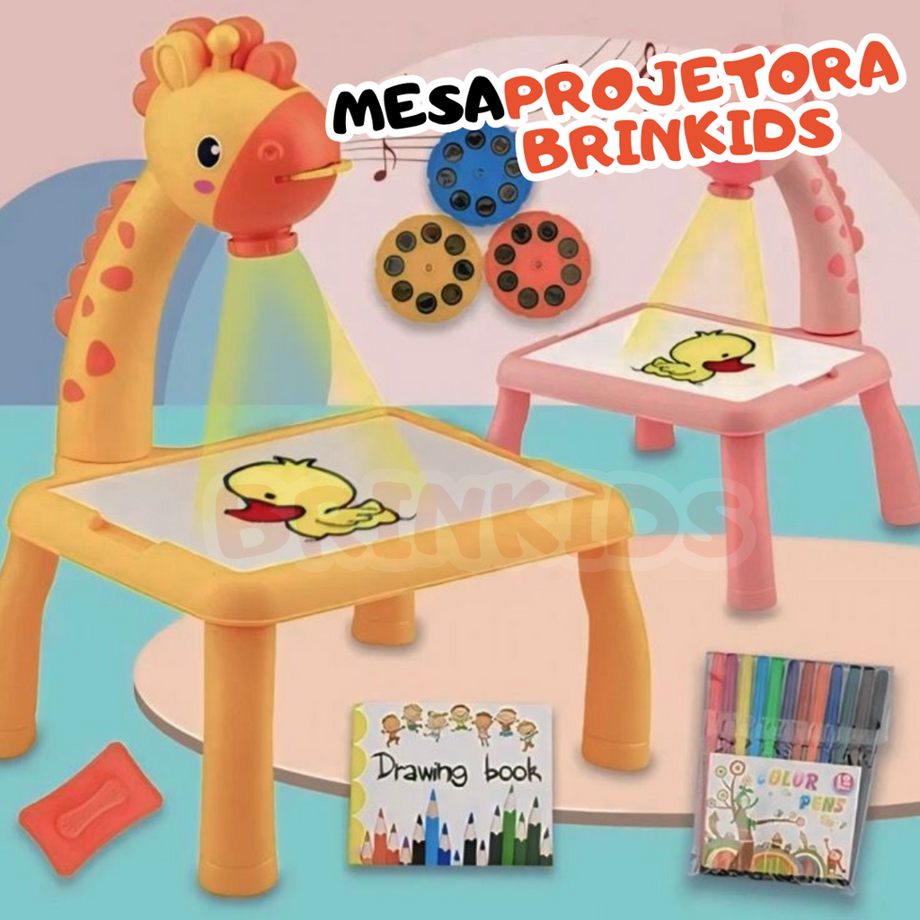 Mesa Mágica Lousa Infantil com Canetinhas – Brinquedo de Desenho