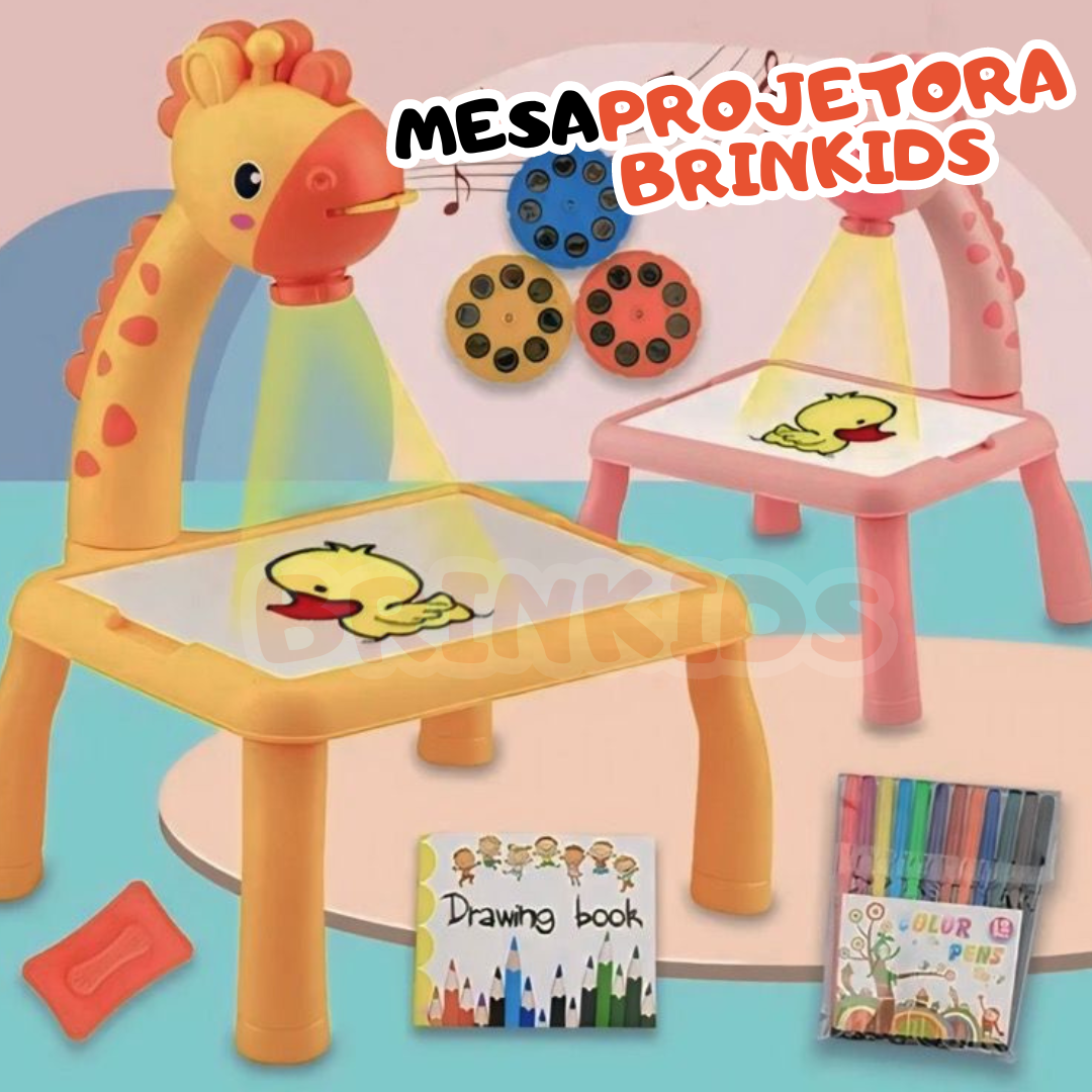 Mesa Mágica Lousa Infantil com Canetinhas – Brinquedo de Desenho