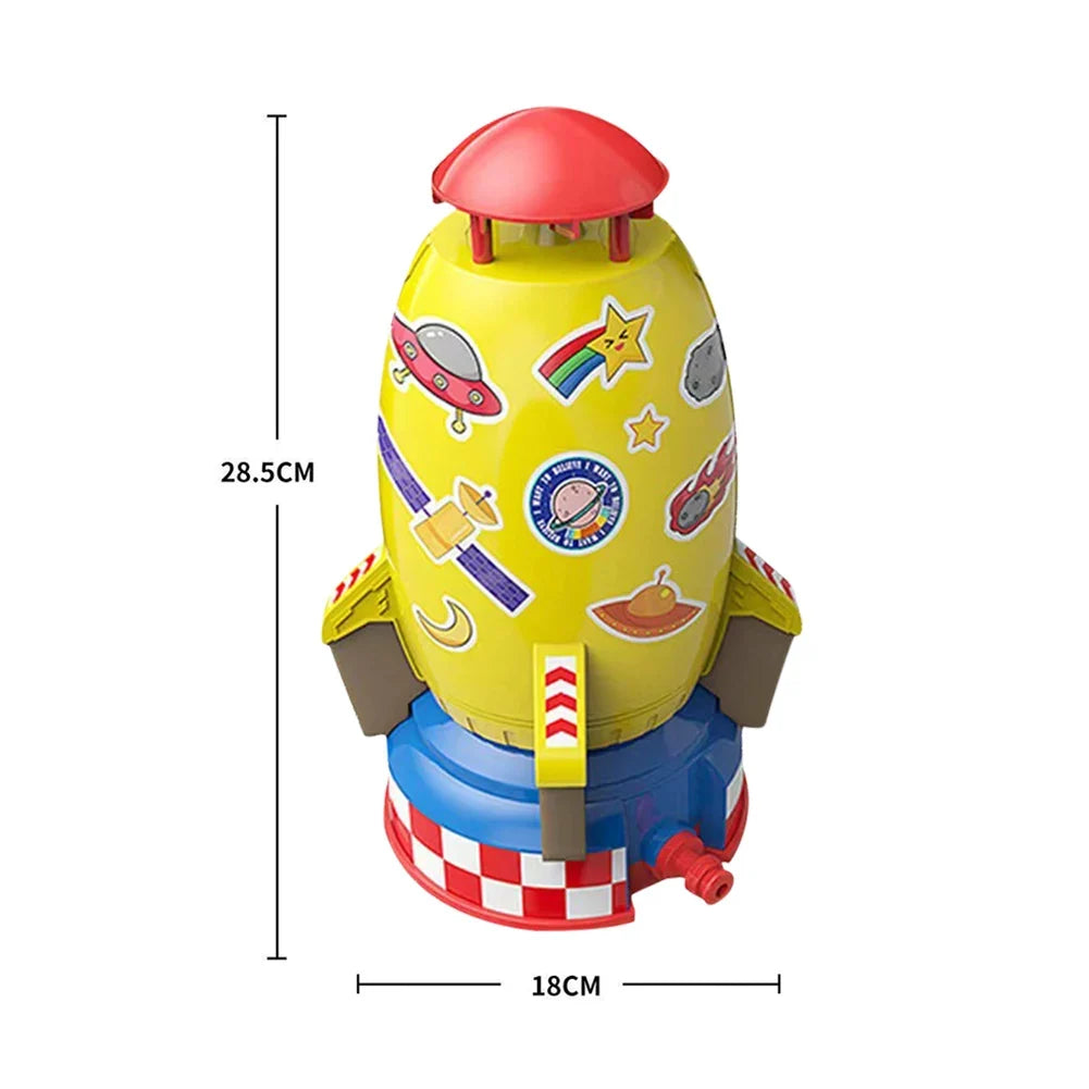 AquaJet Foguete Aspersor Aquático Infantil – Diversão de Verão