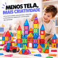 Blocos Magnéticos de Montar Infantil – Kit 38 ou 120 Peças