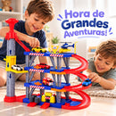 Garagem de Carrinhos 4 Andares com Elevador, Helicóptero e Lava Rápido