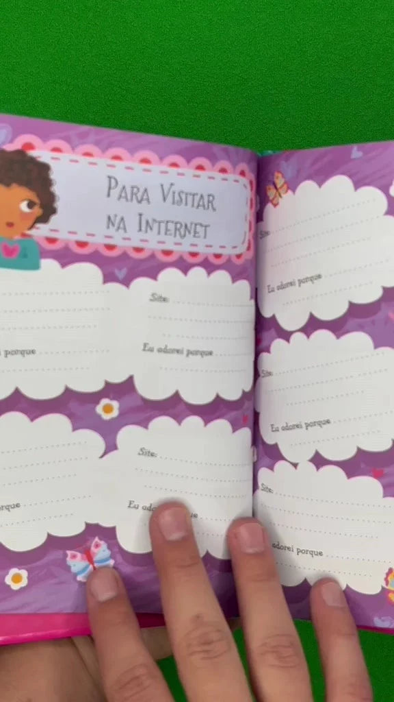 Diário Secreto Infantil com Cadeado e Caneta de Tinta Invisível