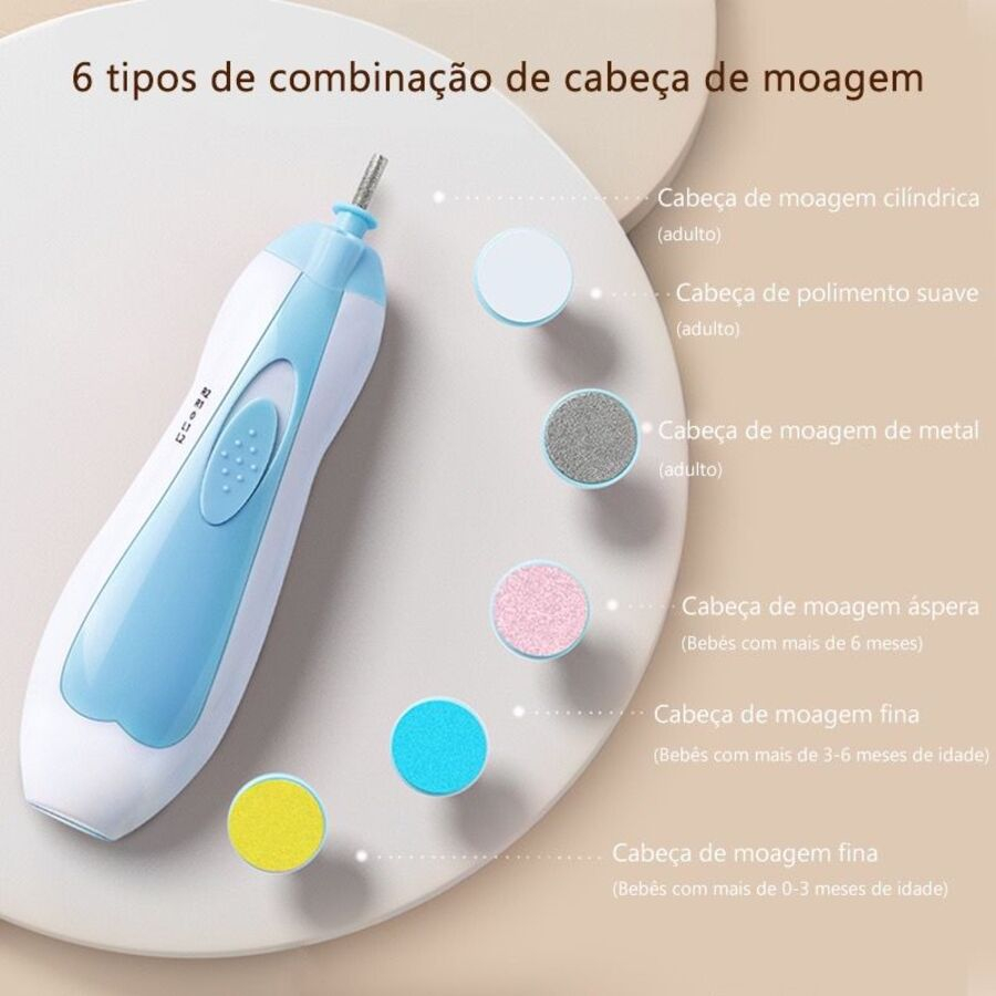 Cortador de Unhas Elétrico para Bebês