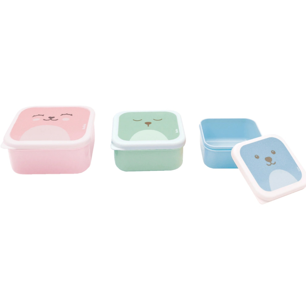 Kit 3 Potes para Comida Infantil