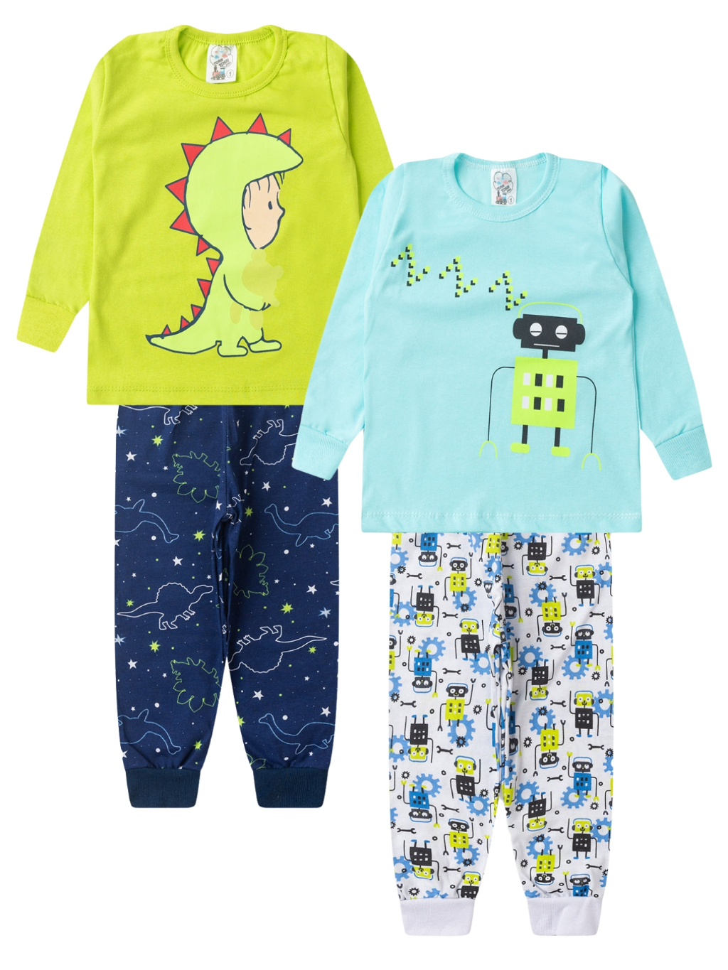 Kit Pijama Infantil Masculino 4 Peças