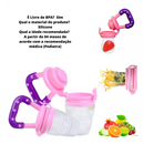Chupeta Alimentadora Mordedor de Silicone Porta Fruta