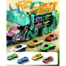 Caminhão Dinossauro Engolidor com 4 Carrinhos de Fricção