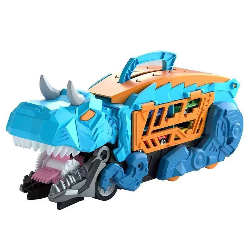 Caminhão Dinossauro Engolidor com 4 Carrinhos de Fricção