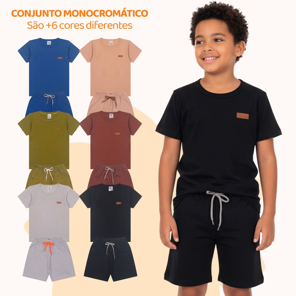 Kit 2, 6 ou 10 Peças de Roupa Infantil