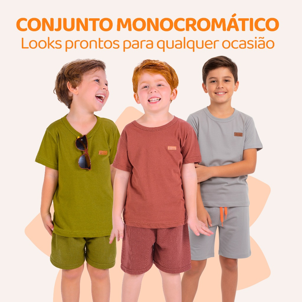 Kit 2, 6 ou 10 Peças de Roupa Infantil