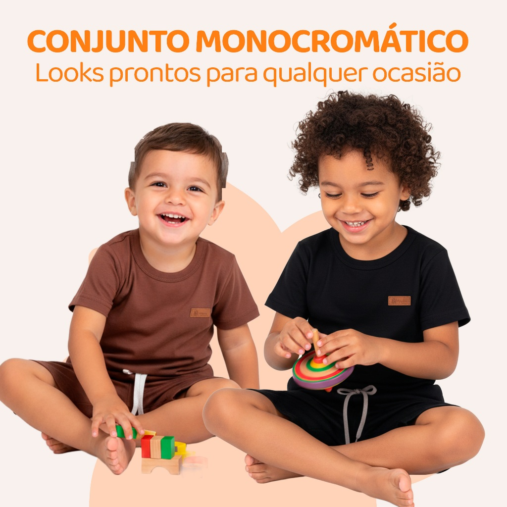 Kit 2, 6 ou 10 Peças de Roupa Infantil