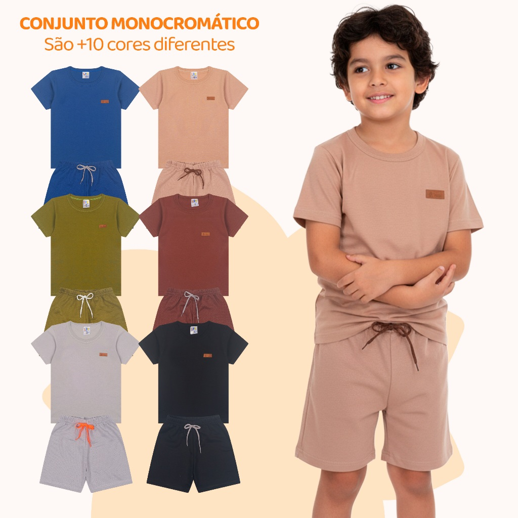 Kit 2, 6 ou 10 Peças de Roupa Infantil