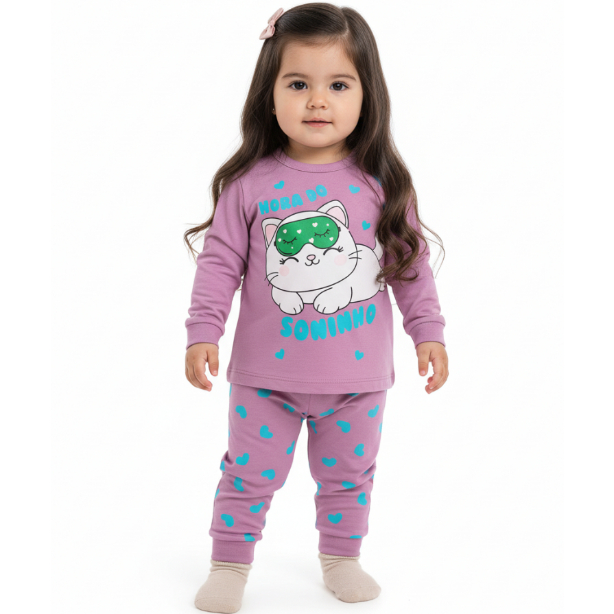 Conjunto Pijama Infantil 100% Algodão