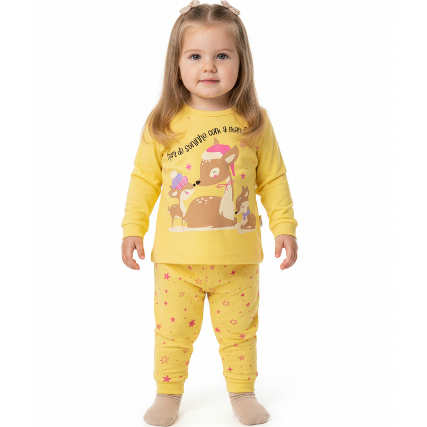 Conjunto Pijama Infantil 100% Algodão