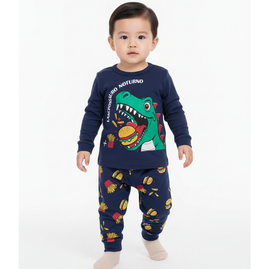 Pijama Bebe Menino Manga Longa