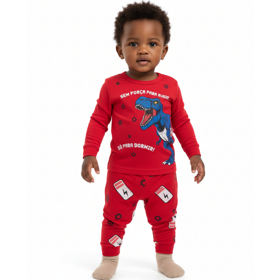 Pijama Bebe Menino Manga Longa
