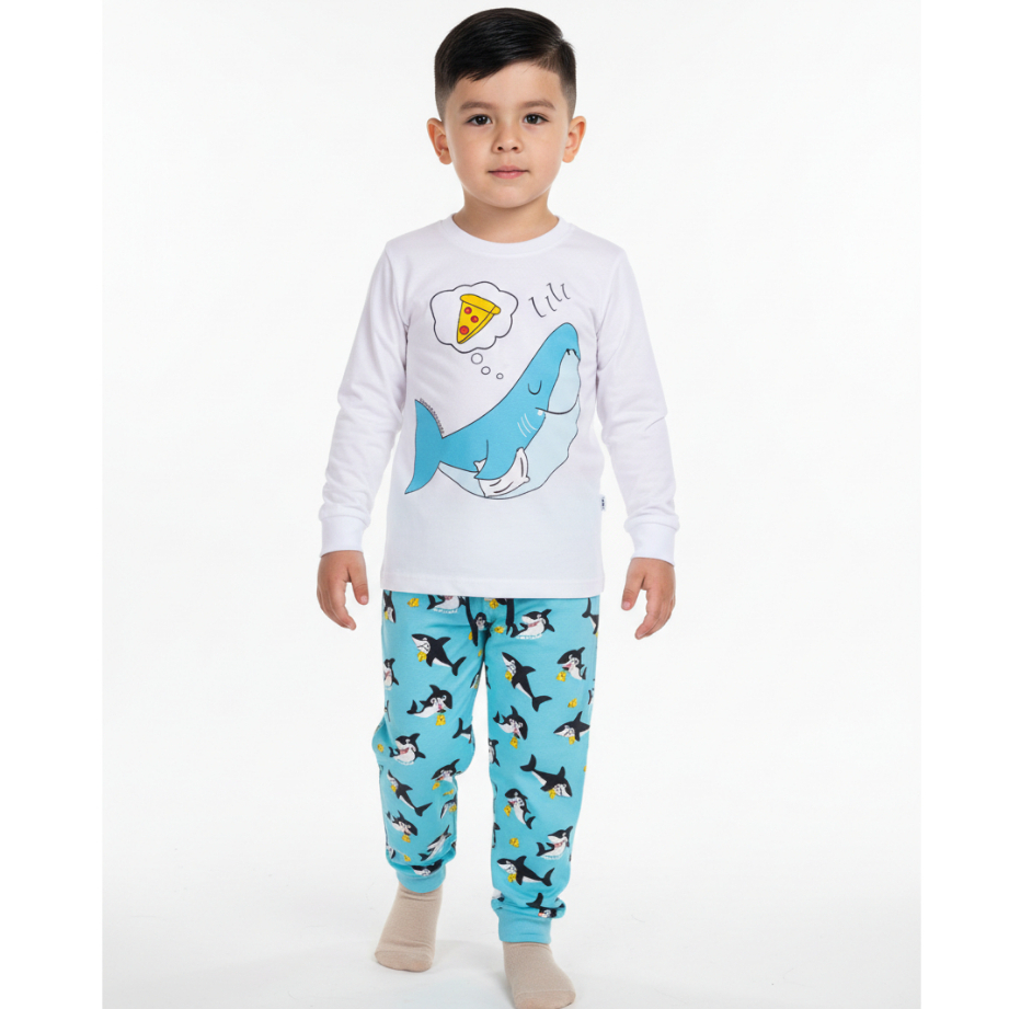 Pijama Infantil Masculino Manga Longa com Calça