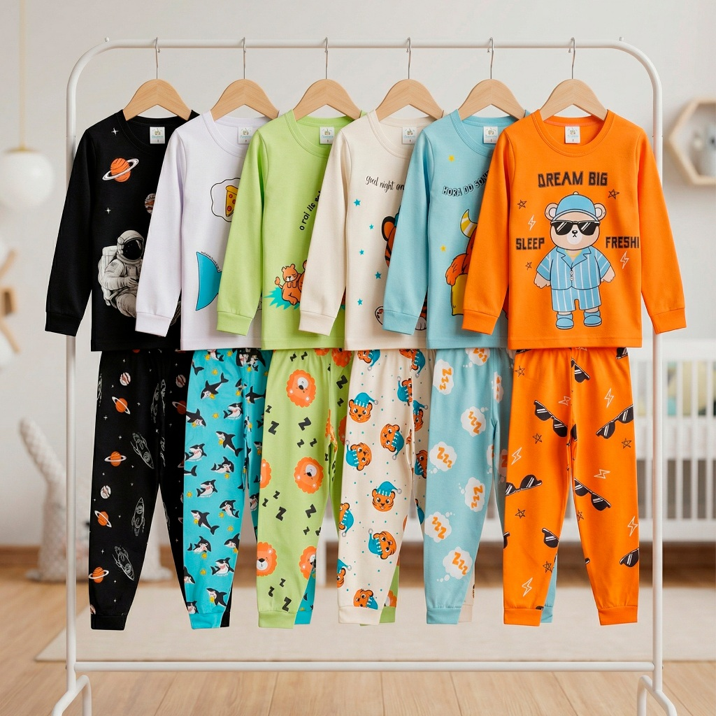 Pijama Infantil Masculino Manga Longa com Calça