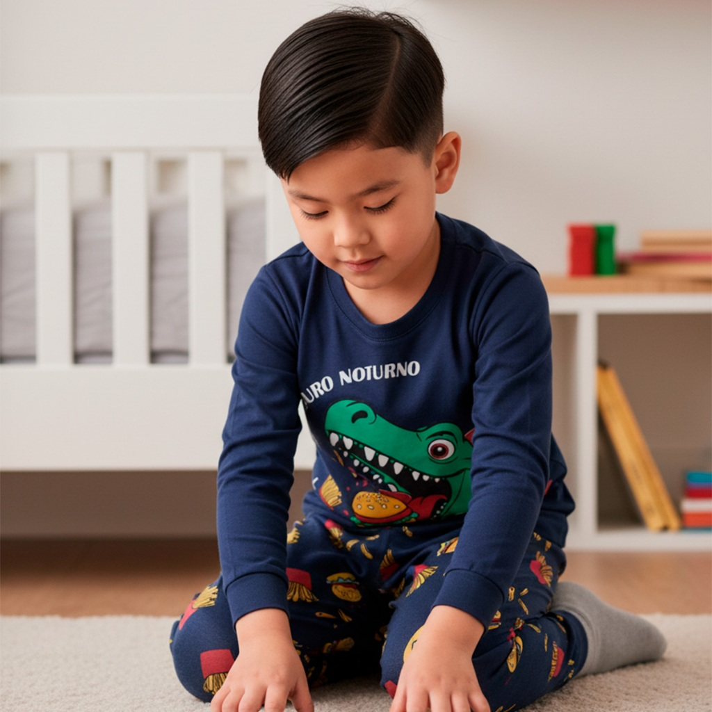 Pijama Bebe Menino Manga Longa