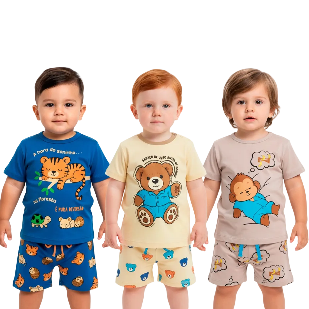 Pijama Infantil Masculino Verão