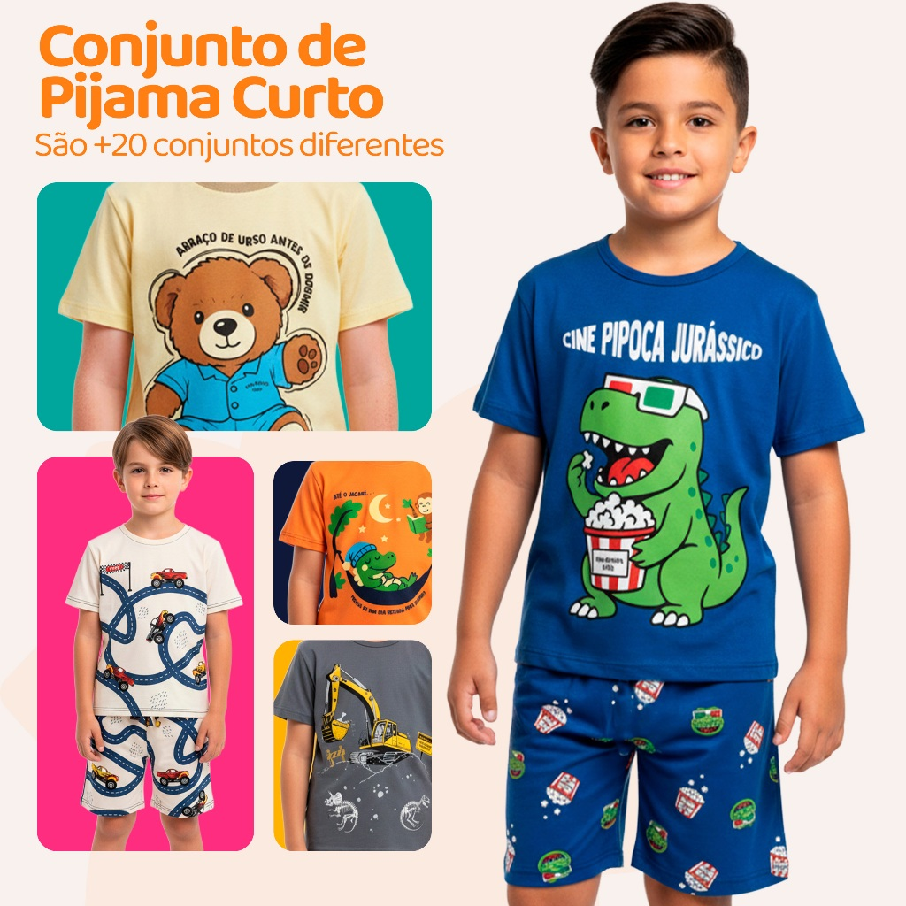 Pijama Infantil Masculino Verão