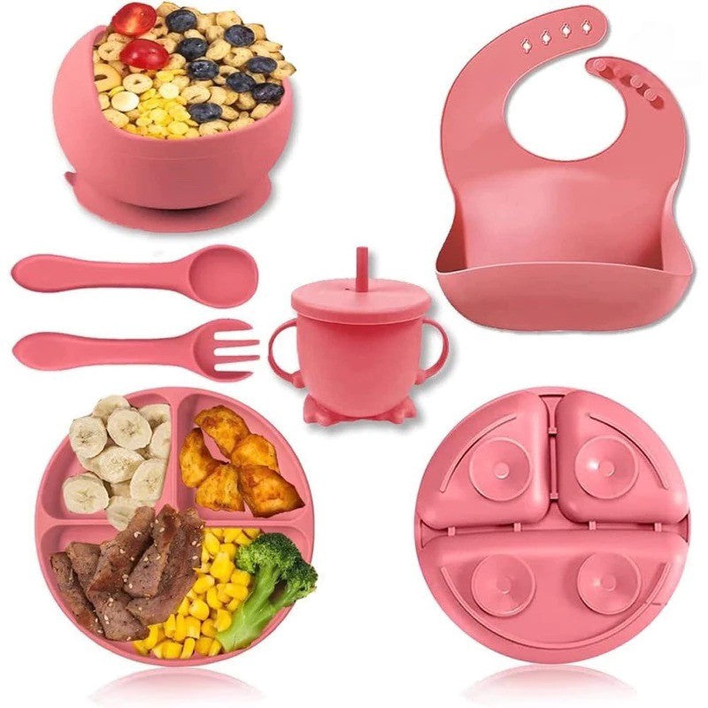 Conjunto de Alimentação em Silicone para Bebês