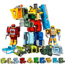 Robôs Números Transformáveis 0 a 9 – Brinquedo Educativo 2 em 1