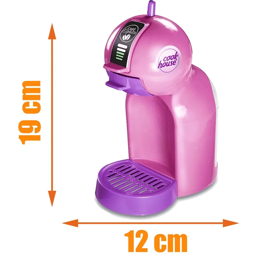 Kit Cozinha Infantil Faz de Conta com Air Fryer e Cafeteira – 8 Peças