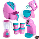 Kit Cozinha Infantil Faz de Conta com Air Fryer e Cafeteira – 8 Peças