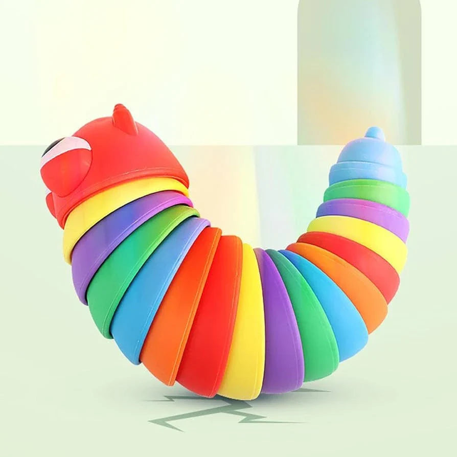 Lagarta Sensorial 3D – Brinquedo Interativo Infantil