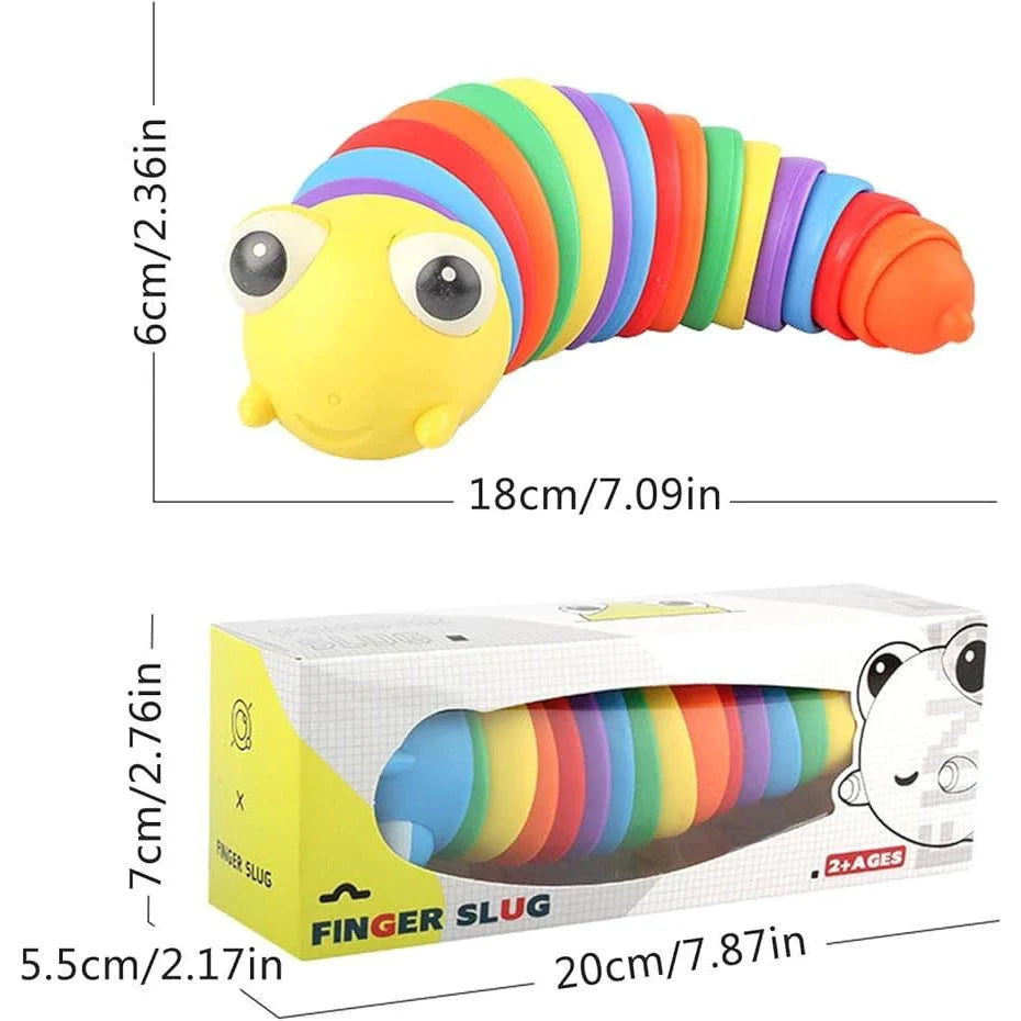 Lagarta Sensorial 3D – Brinquedo Interativo Infantil