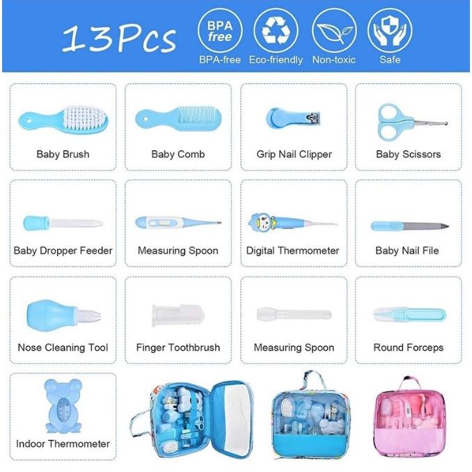 Conjunto Completo de Produtos de Cuidado para Bebês