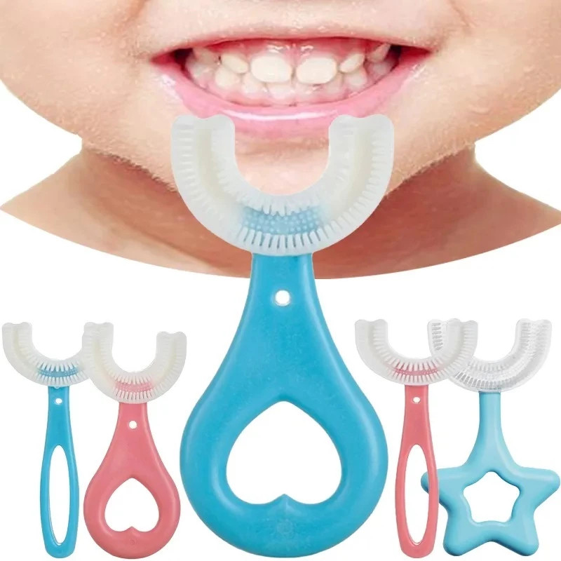 Escova Dental Infantil 360° Formato de U