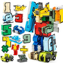 Robôs Números Transformáveis 0 a 9 – Brinquedo Educativo 2 em 1
