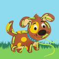 Kit 3 Alinhavos de Madeira Montessori – Cachorro, Gato e Vaca